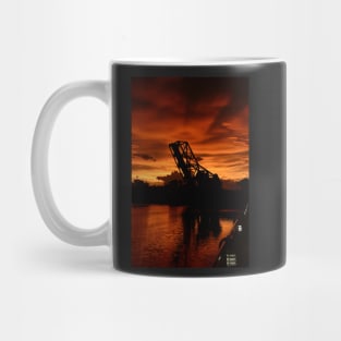 Bridge at sunset Mug